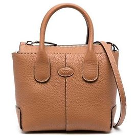 Tod's Leather Tote Bag Orange