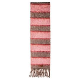 Marni Sciarpa in mohair a righe Rosso