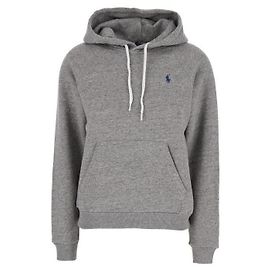 Ralph Lauren Moletom com capuz e logo de pônei Marrom