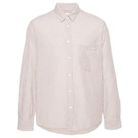 Isabel Marant Camicia a righe a maniche lunghe Bianco