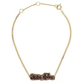Acne Collier Logo Label CRF Multicolore