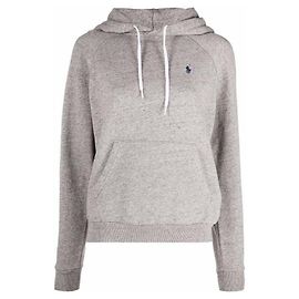 Ralph Lauren Bestickter Hoodie mit Pony-Logo Silber