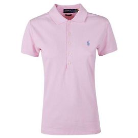 Ralph Lauren Polo de algodão stretch com bordado do logo do pônei Branco