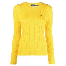 Ralph Lauren Strick mit Pony-Logo-Stickerei Golden