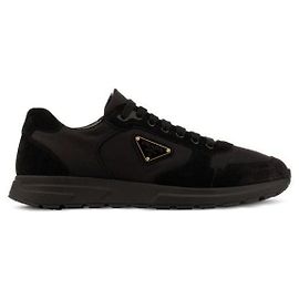 Prada Sneakers in Re-Nylon e Camoscio Nero