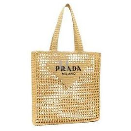 Prada Bolso de crochet con logo OOO Multicolor