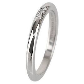 Tiffany & Co Forever Wedding Band Platinum Diamond Size Silvery