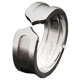 Cartier Doppelring Weißgold Größe Weiß