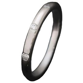 Bulgari Pedi Ring Platin Diamant Größe Schwarz