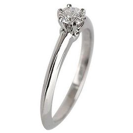Tiffany & Co Setting Wedding Ring Platinum Diamond Size Silvery