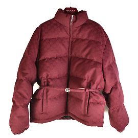 Gucci Canvas Bomber Belt Padding Red