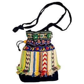 Autre Marque Bolsa transversal étnica multicolorida Branco Vermelho Azul Multicor Verde Roxo Amarelo