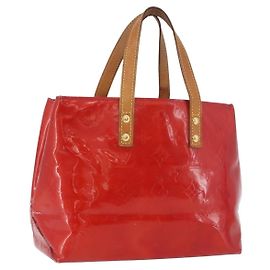 LOUIS VUITTON Monogram Vernis Reade PM Handtasche Rot M91088 LV Auth ti3791 Rot