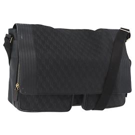 Borsa a Spalla Bottega Veneta in Tela Nera e Oro Auth bs33726 Nero D'oro