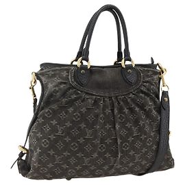 LOUIS VUITTON Borsa Neo Cabby MM in denim Monogram 2way Nera M95351 LV Auth ep13741A Nero