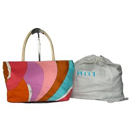 Vintage Emilio Pucci mehrfarbige abstrakte Handtasche Mehrfarben