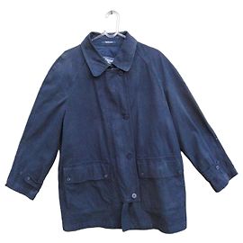 Burberry Navy Blue Cotton Jacket Size 50 Navy blue