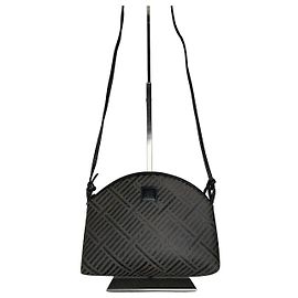 Vintage Givenchy Canvas Shoulder Bag Black Grey Black