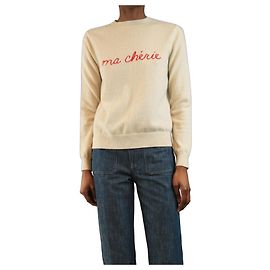 Autre Marque Pull en cachemire crème Ma Cherie - taille UK 8 Écru
