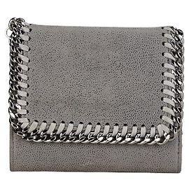 Stella Mc Cartney Stella McCartney Compact Wallet Polyester Wallet Brown