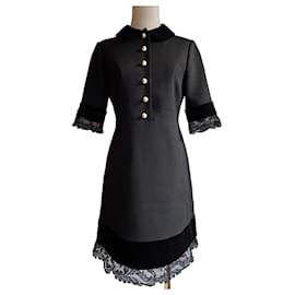Vestido Gucci de seda negra Negro