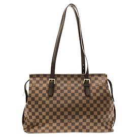 Bolsa de Ombro Louis Vuitton Damier Chelsea N51119 Marrom