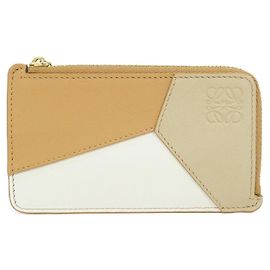 Monedero Puzzle Loewe Castaño Crudo