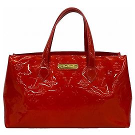 Borsa Louis Vuitton Vernis Wilshire PM Rosso