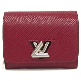 Louis Vuitton Epi Twist Compact Wallet M68607 Dark red