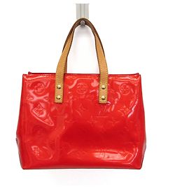 Sac à main Louis Vuitton Monogram Vernis Reade PM Rouge