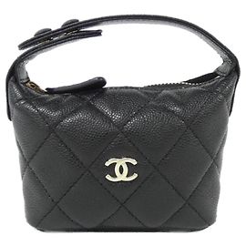 Charm per borsa in pelle Chanel AP5037 Nero