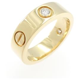 Cartier Love Halb-Diamant Ring Golden