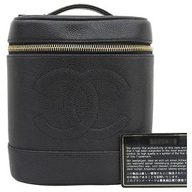 Sac Vanity en Cuir Caviar Chanel Noir