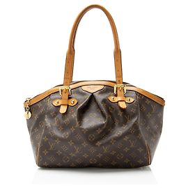 Louis Vuitton Monogram Canvas Tivoli GM Satchel Brown