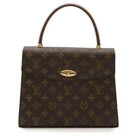 Louis Vuitton Monogram Malletier Handbag Brown