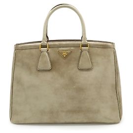 Bolsa Prada Spazzolato Marrom Bege