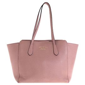 Borsa Tote in Pelle Swing di Gucci Rosa
