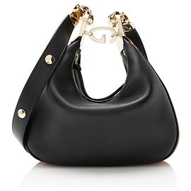 Gucci Leather Web Attache Small Shoulder Bag Black