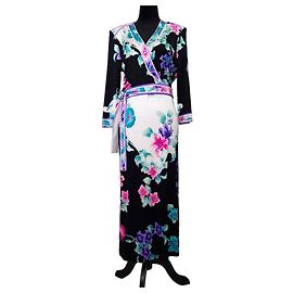 Robe en soie à fleurs Leonard Paris Multicolore
