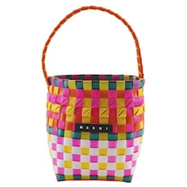 Marni Pod Woven Handbag Polypropylene Multiple colors Orange