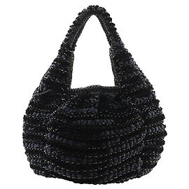 Autre Marque Anteprima Wire Bag Velour×Wire Code 2way Tote Bag Black