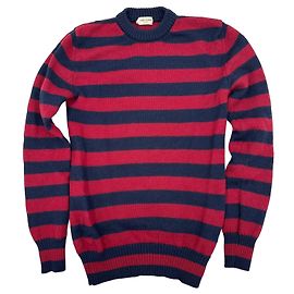 Pull Saint Laurent en laine rouge et bleu Rouge Bleu