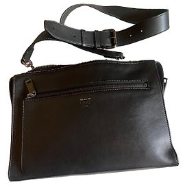 Bolsa transversal Fendi de couro preto Preto