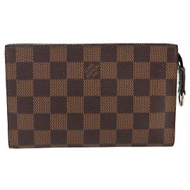 Pochete com zíper Marais em Damier Louis Vuitton Marrom