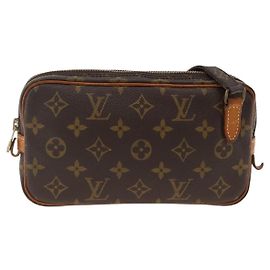 Louis Vuitton Pochette Marly Bandouliere Monogram Canvas Marrone