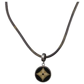 COLLIER PENDANTIF MONOGRAM LOUIS VUITTON M65436 LV Auth bs33954 Monogramme