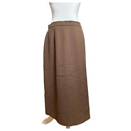 Chloé Saia de lã vintage Chloe FR42 marrom Marrom