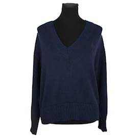 Ami Blauer Pullover Blau