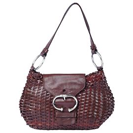 Borsa in pelle marrone Prada Marrone Altro