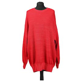 Isabel Marant Oversized Pullover aus roter Wolle Rot